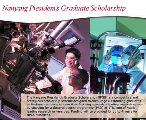 Nanyang President’s Graduate Scholarship